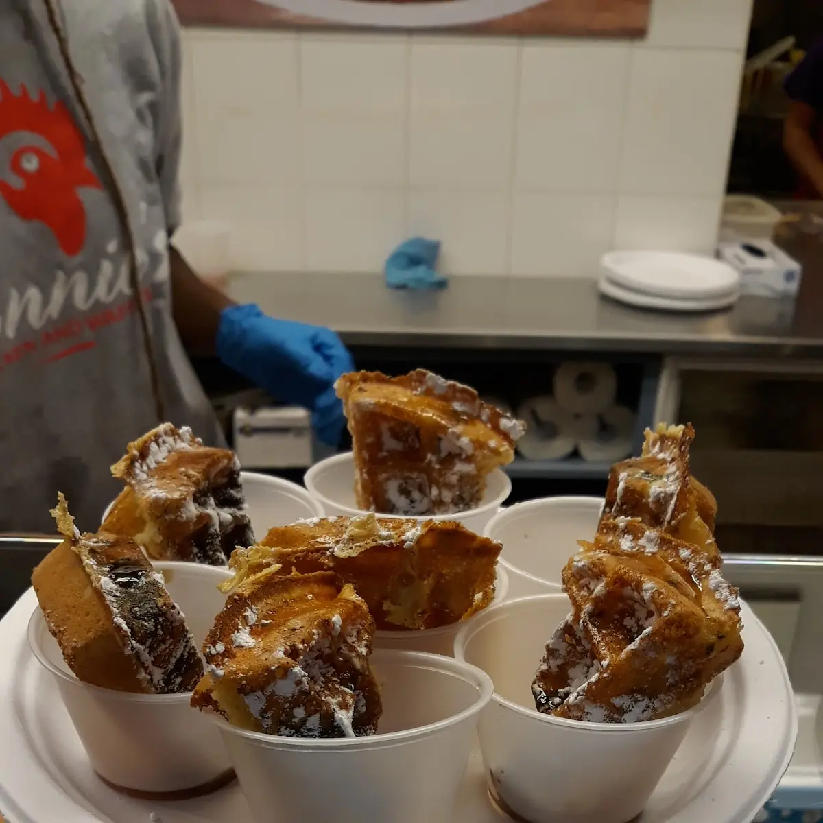 Cinnamon Toast Waffle Sample