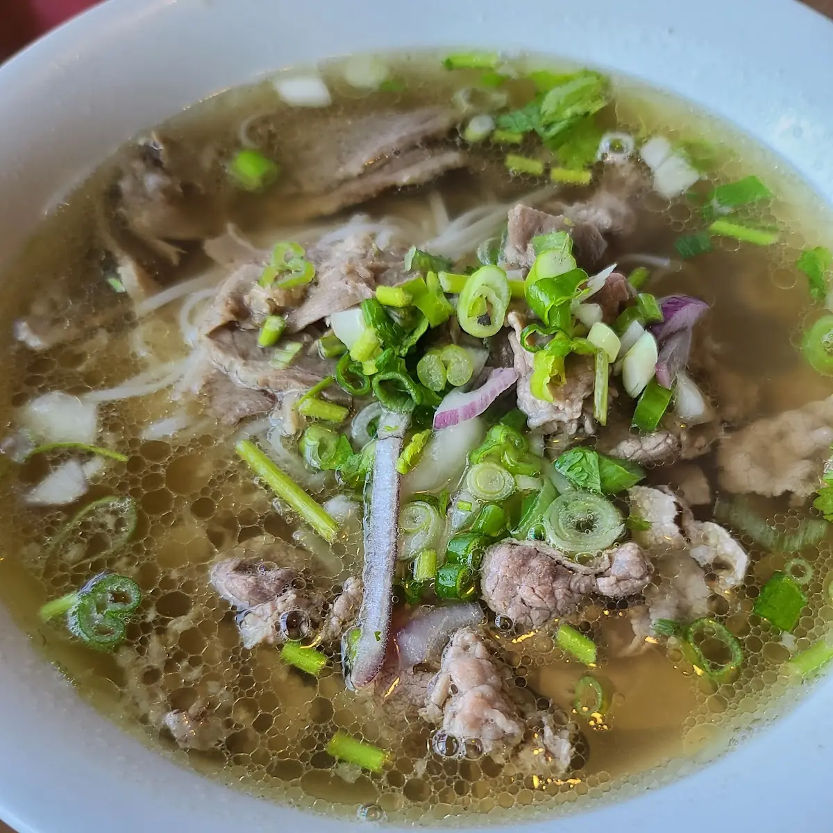 Rare Beef with Two Eggs Phó
