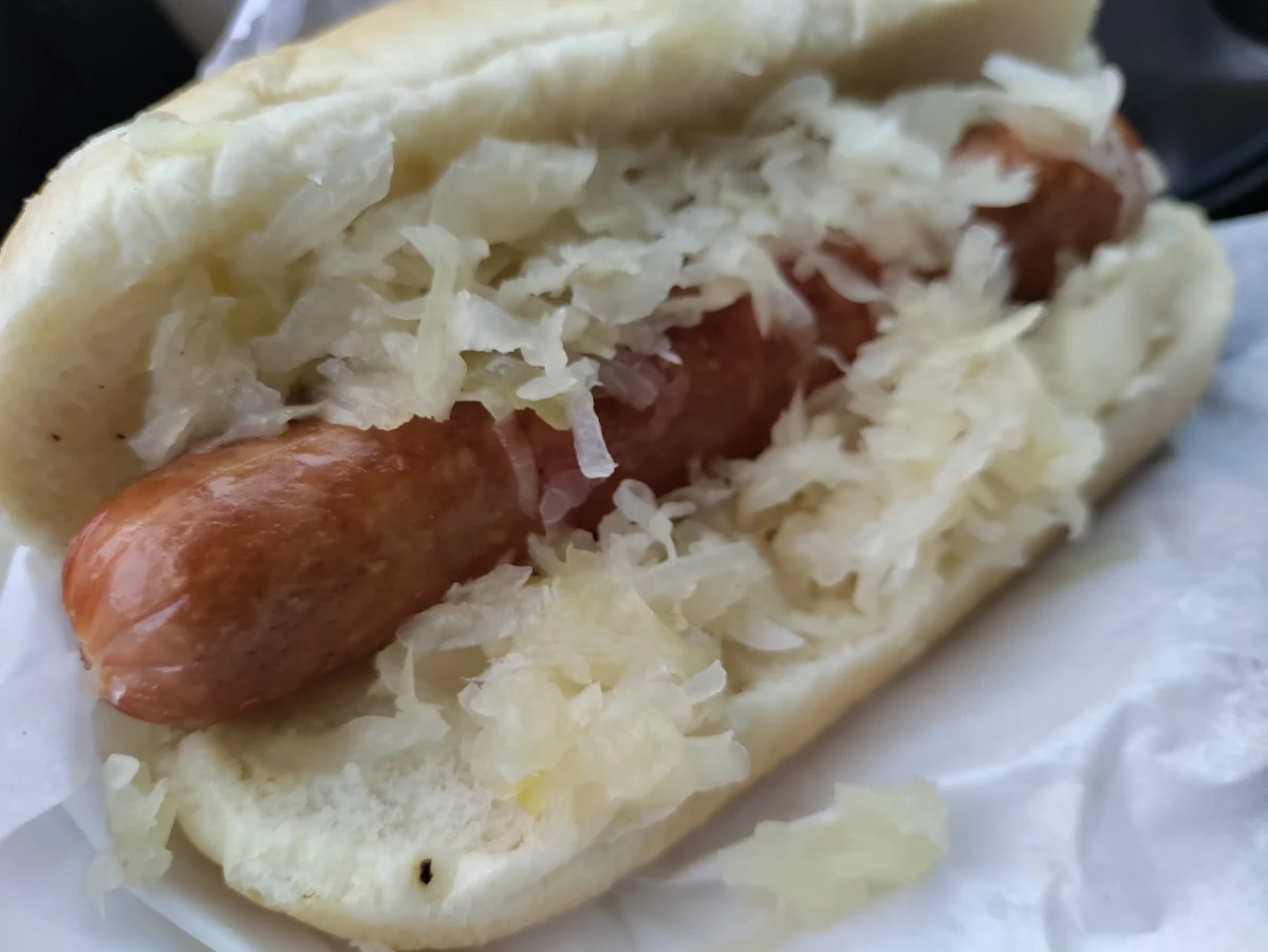 Hot Dog with Sauerkraut