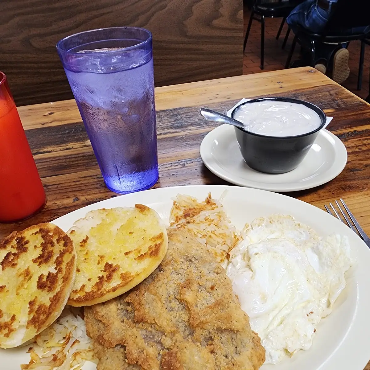 Chicken Fried Steak and Eggs