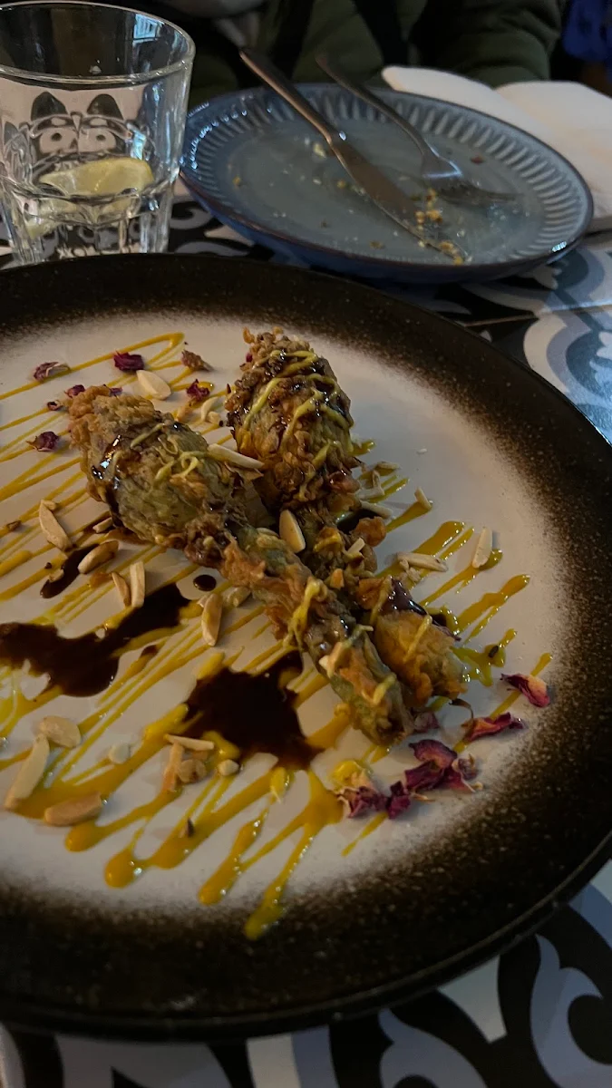 Stuffed Zucchini Blossoms V, Turkuaz Turkish Cuisine