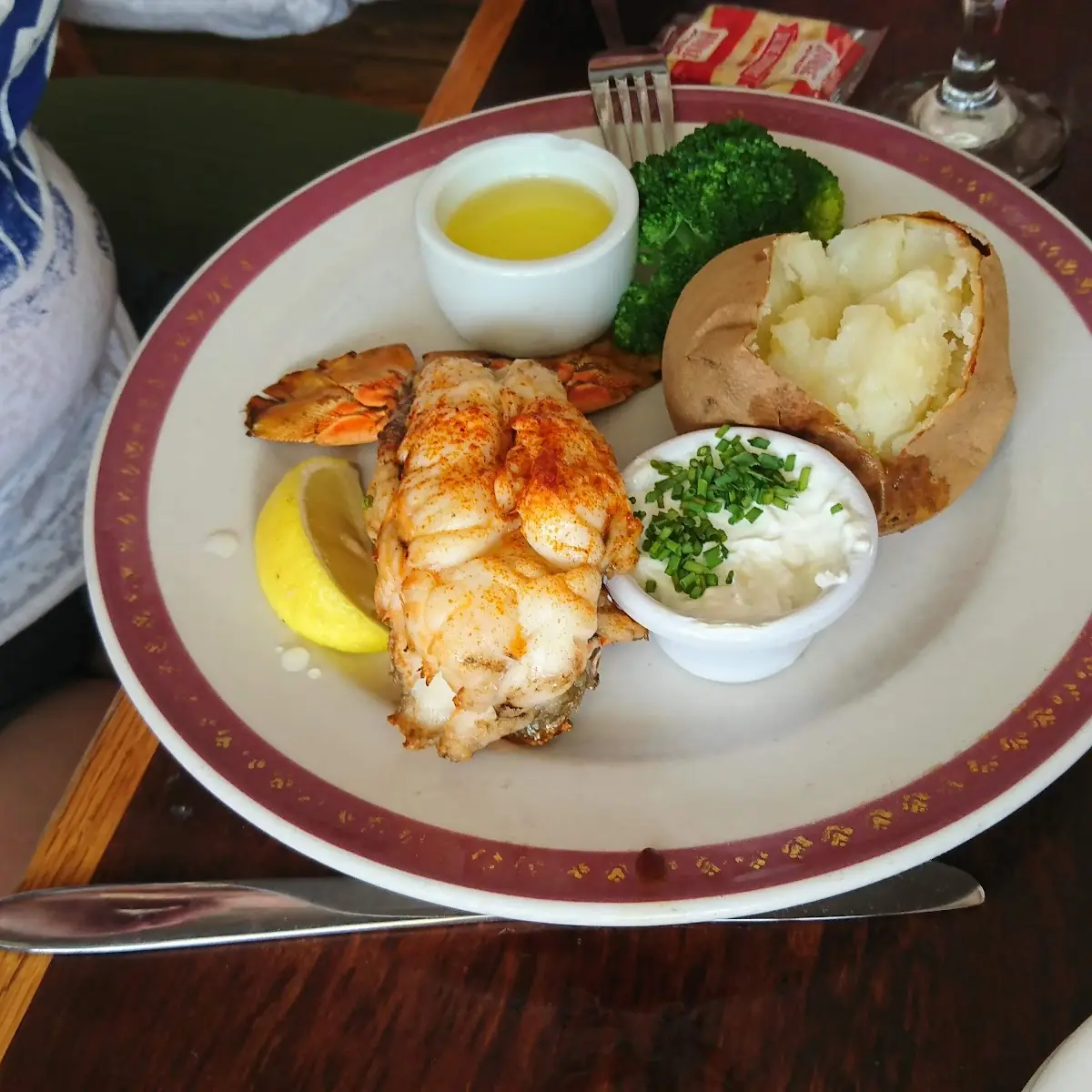 Lobster Tail and Baked Potato