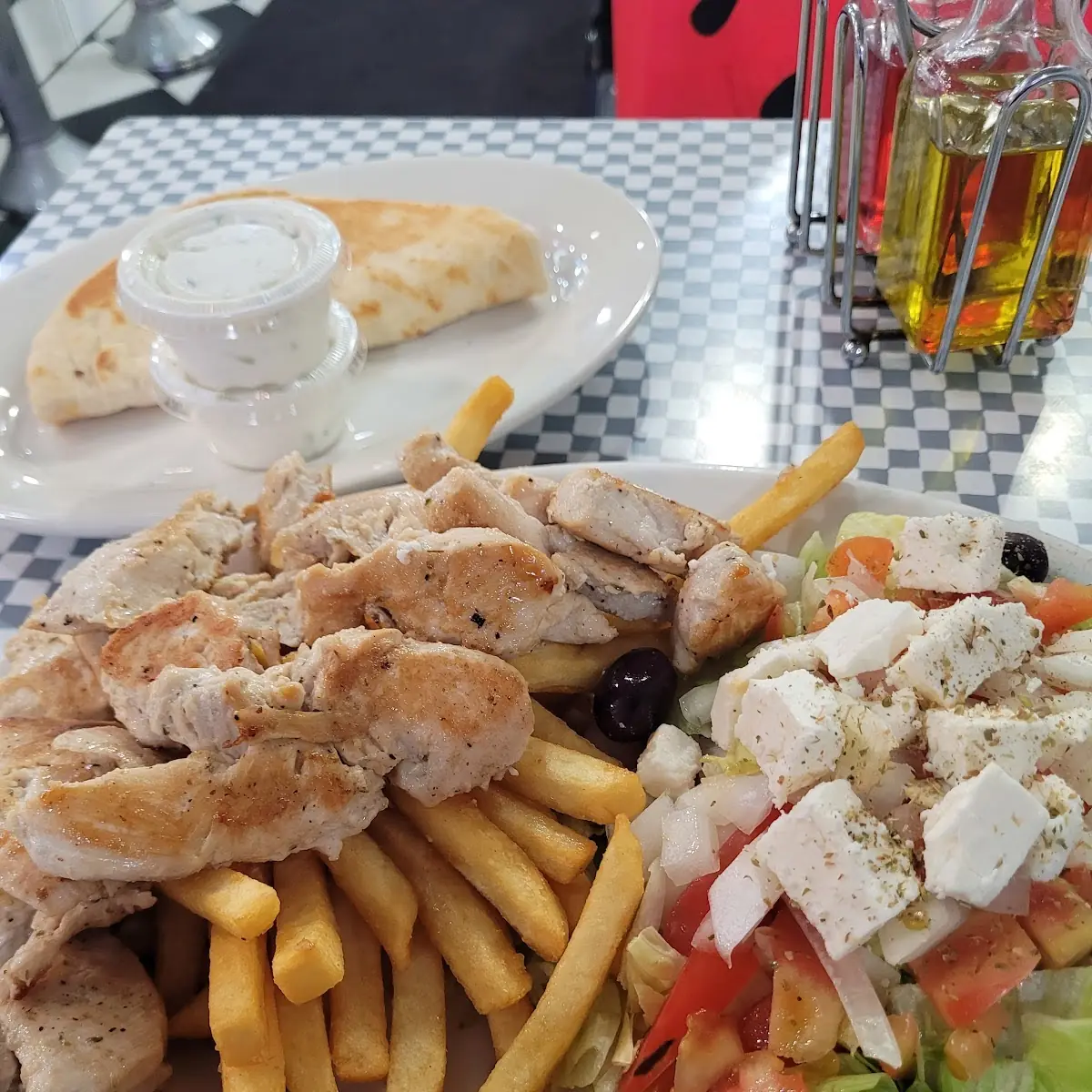 Chicken Souvlaki Platter
