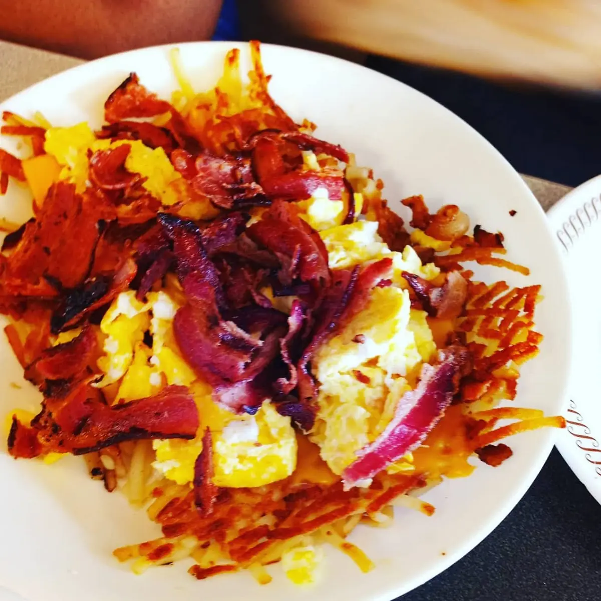 Hash Browns Eggs and Bacon Bowl
