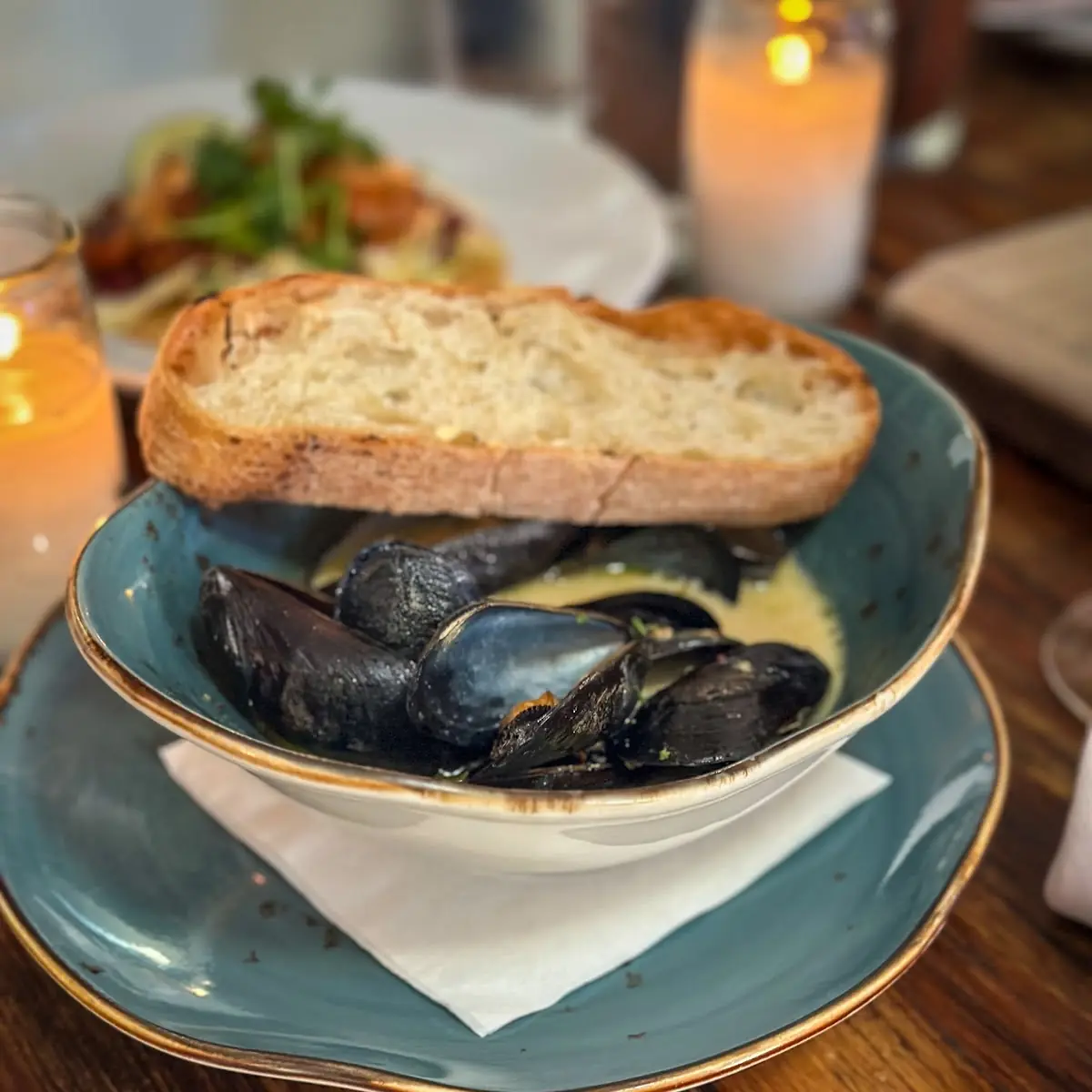 Steamed Mussels