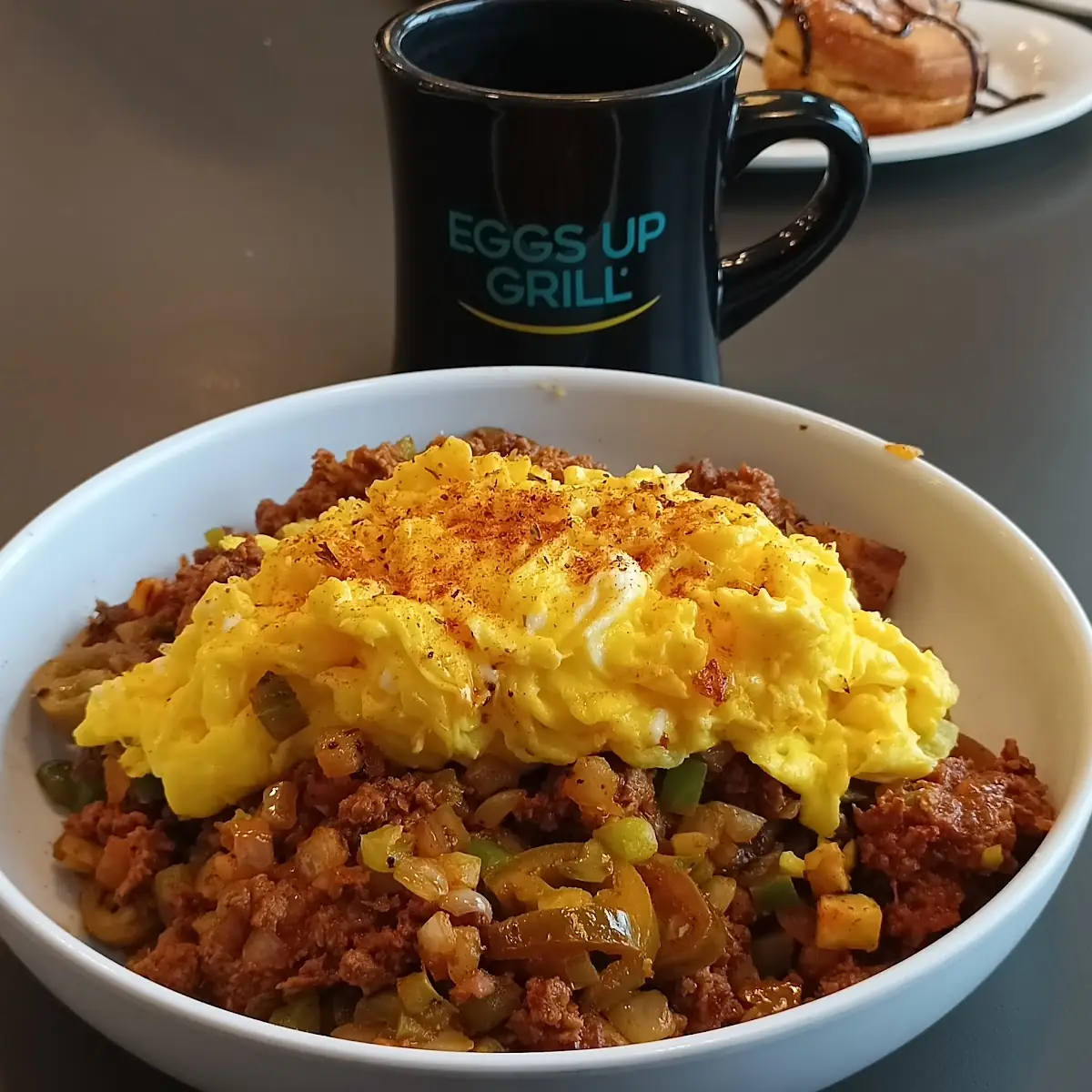 Chorizo and Scrambled Eggs Bowl