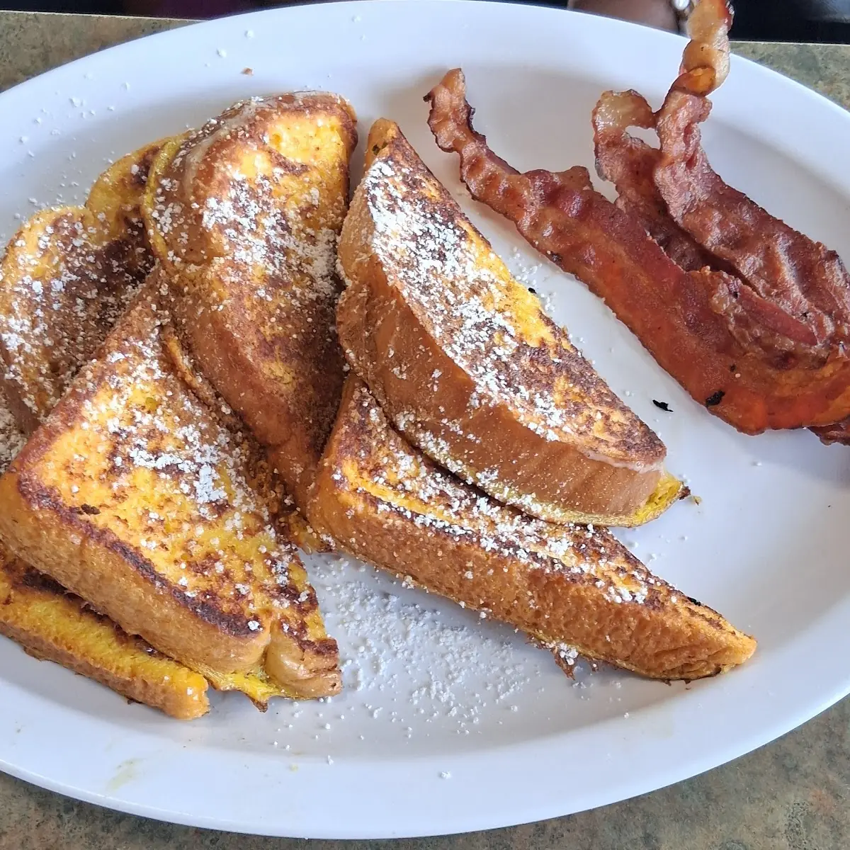 French Toast Scrambled Eggs and Ham