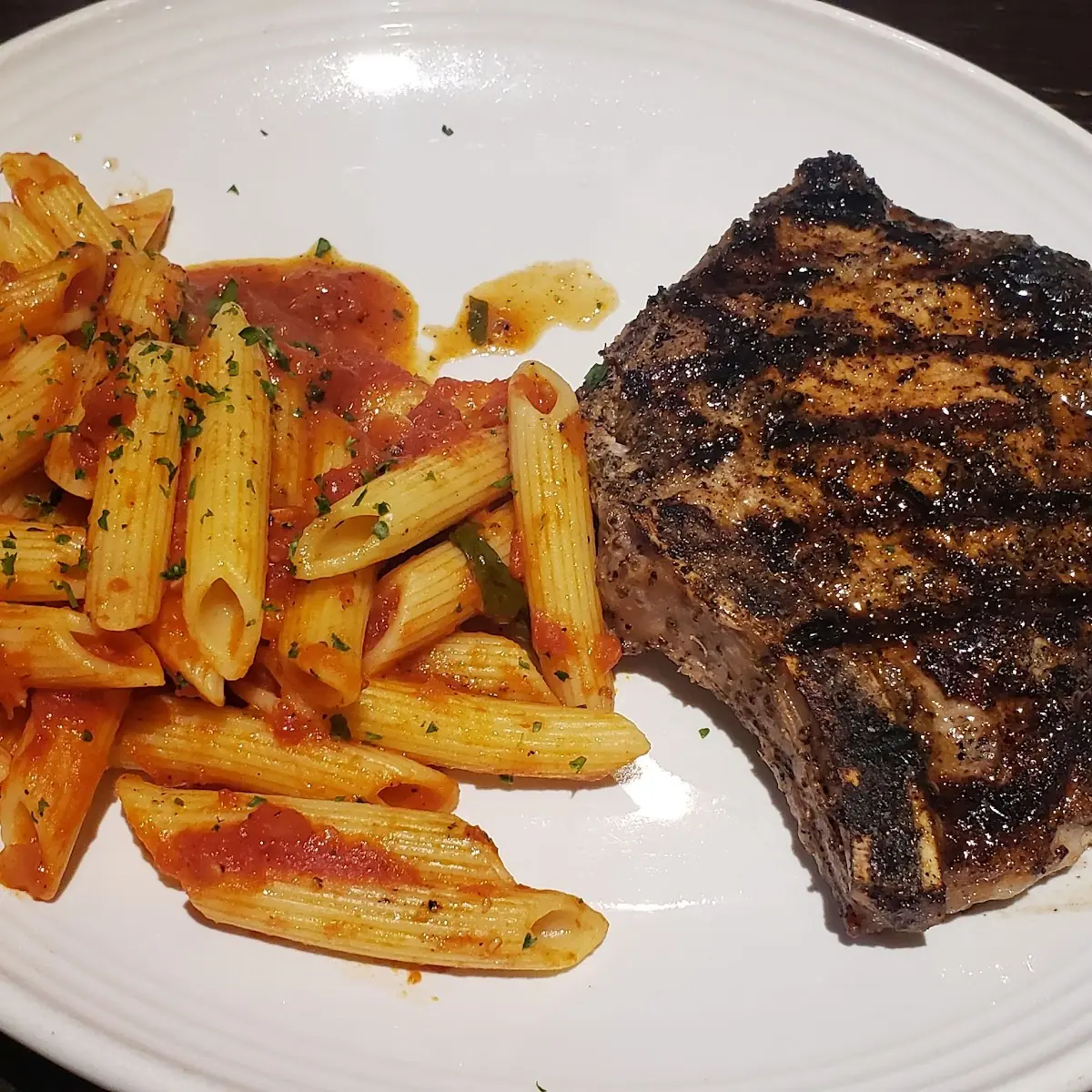Pork Chop and Pasta