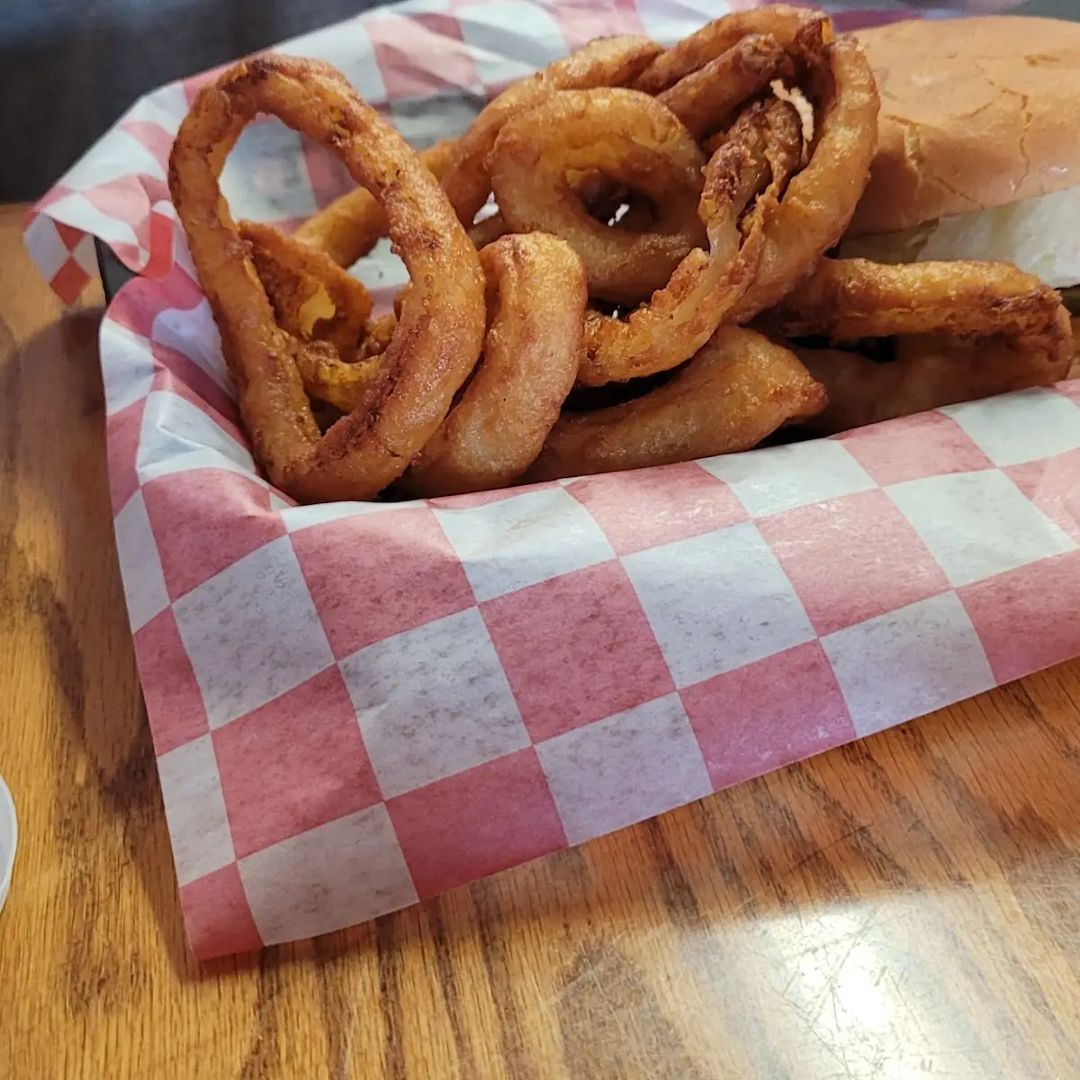 Onion Rings and Baked Beans