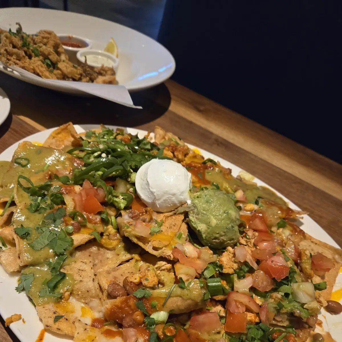 Chicken Nachos with Guacamole