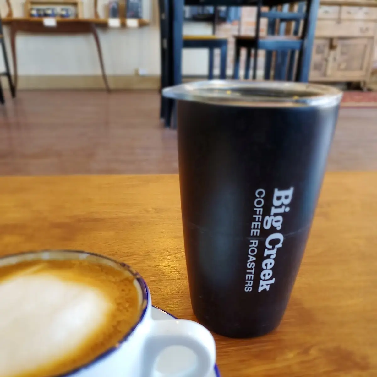 Cappuccino and Gold Rush Tea
