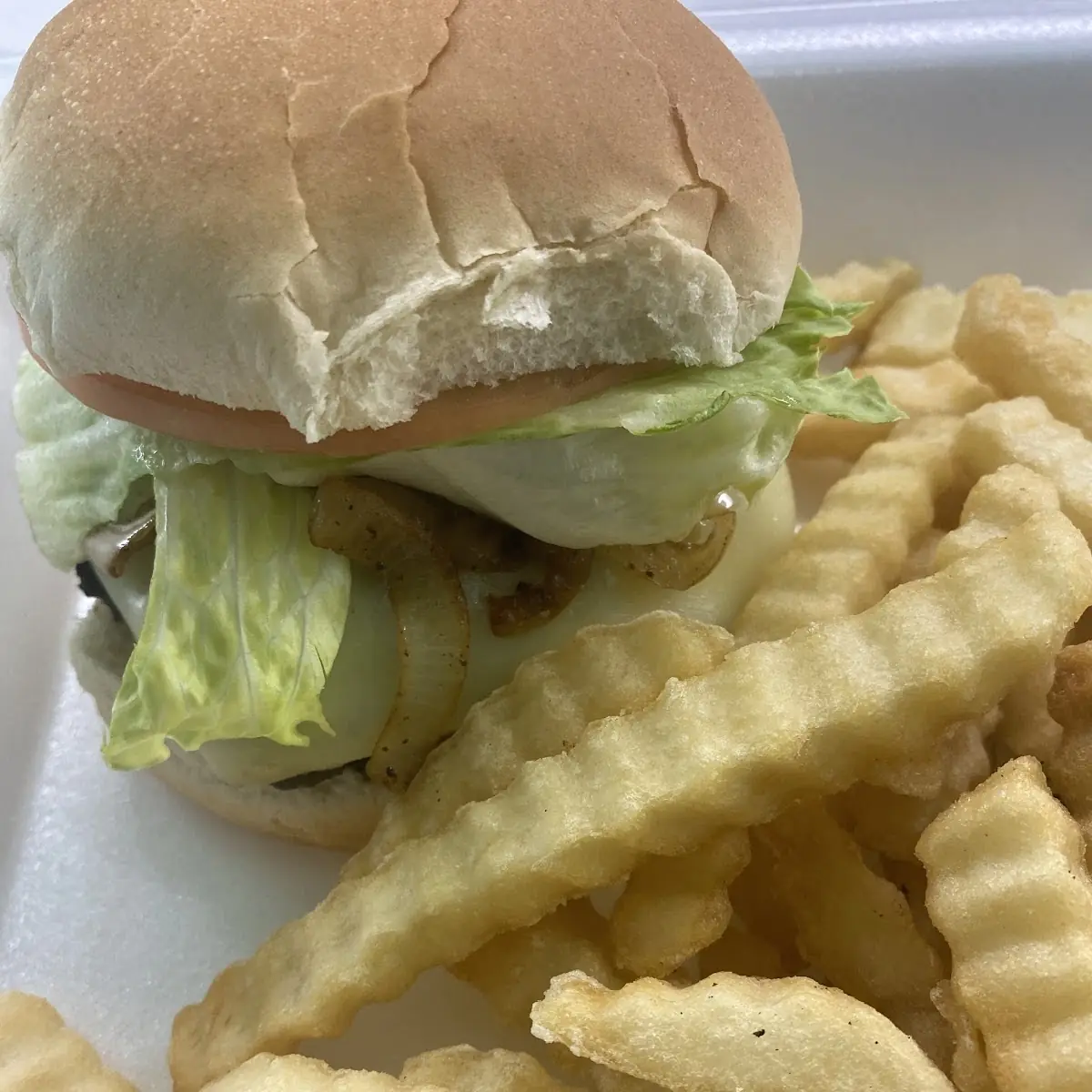 Chessburger Deluxe and Pizza