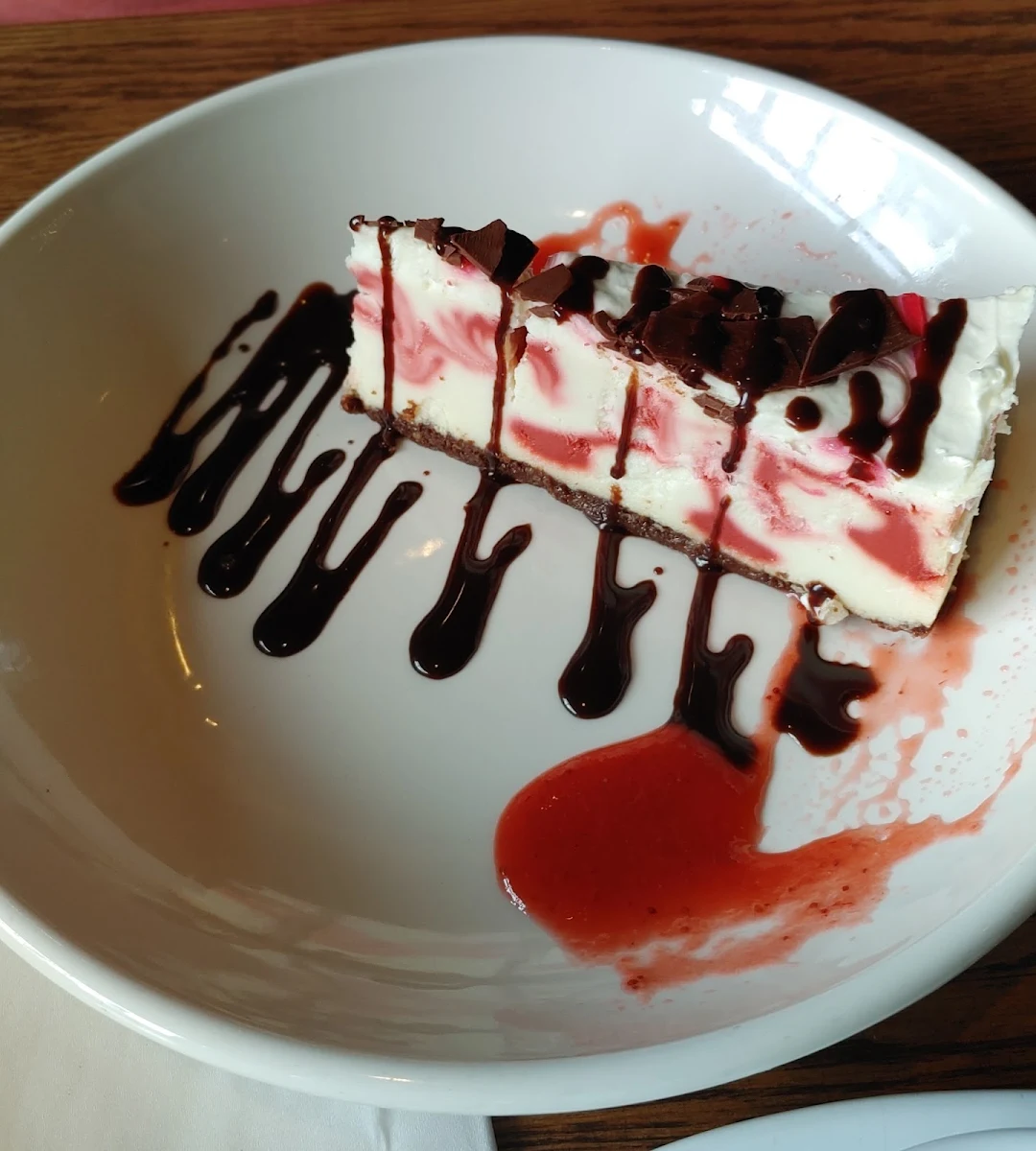 Strawberry Champagne Cheesecake, State & Main