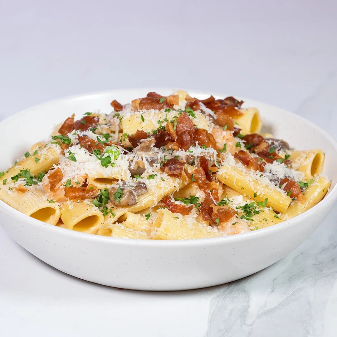 Truffle & Shrimp Rigatoni, State & Main