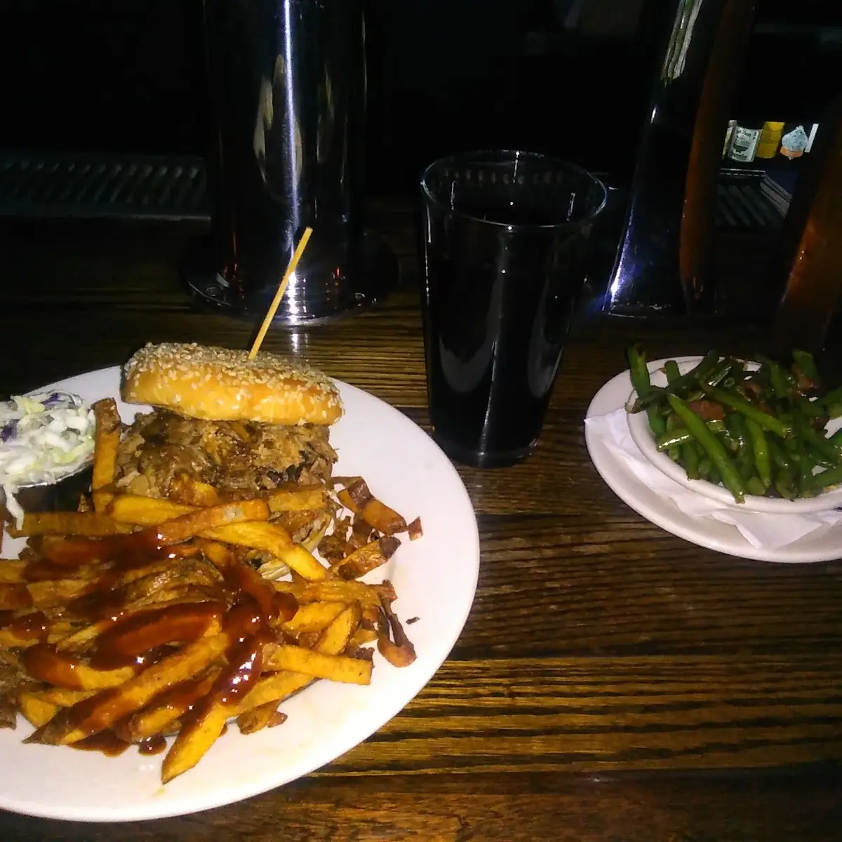 Hand Cut Fried Green Beans with Bacon