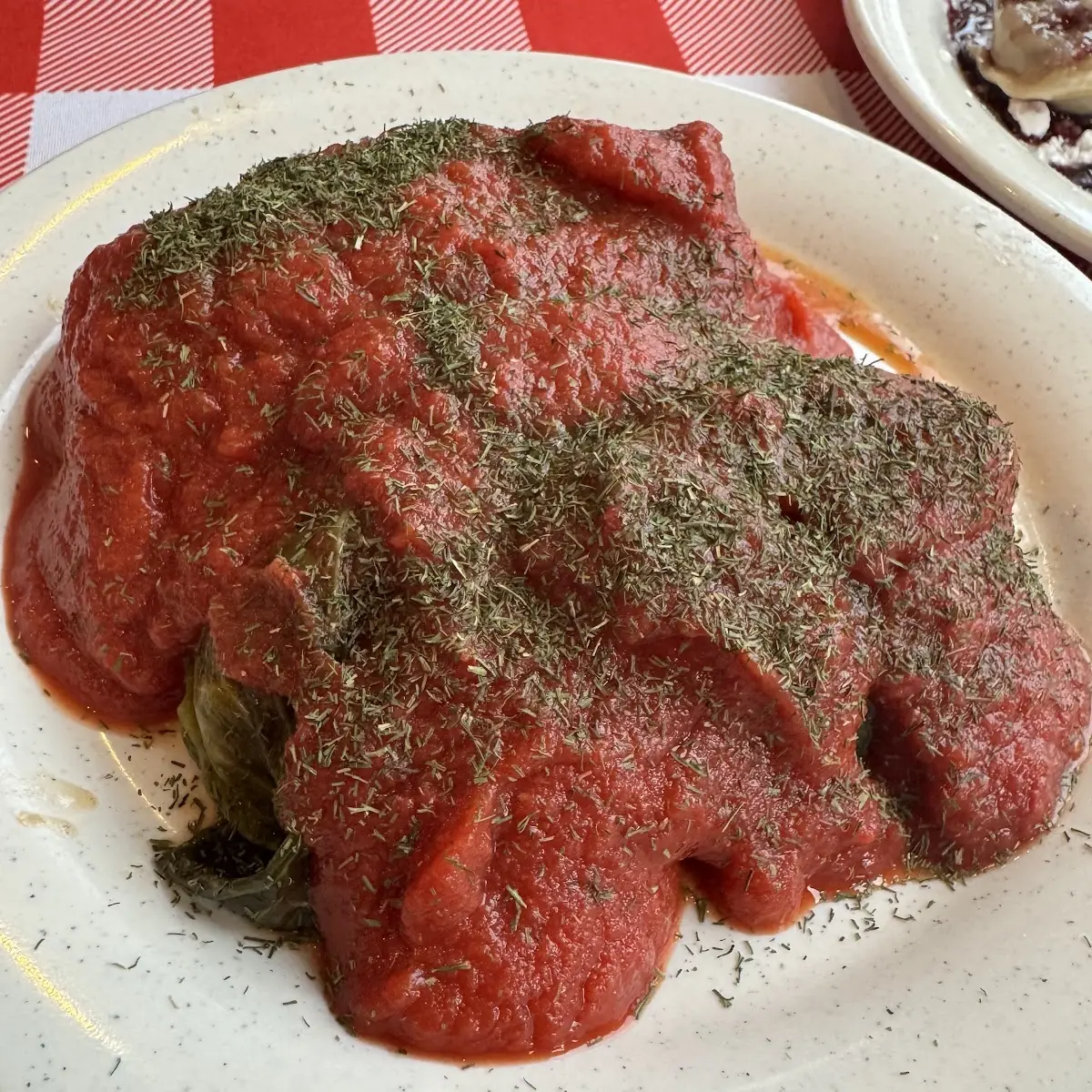 Frozen Cabbage Roll