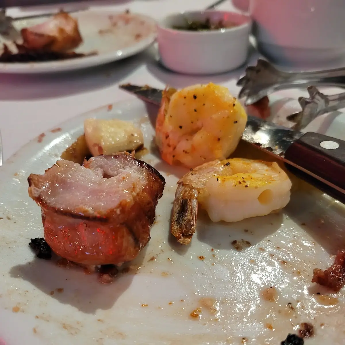 Bacon Wrapped Chicken and Shimp