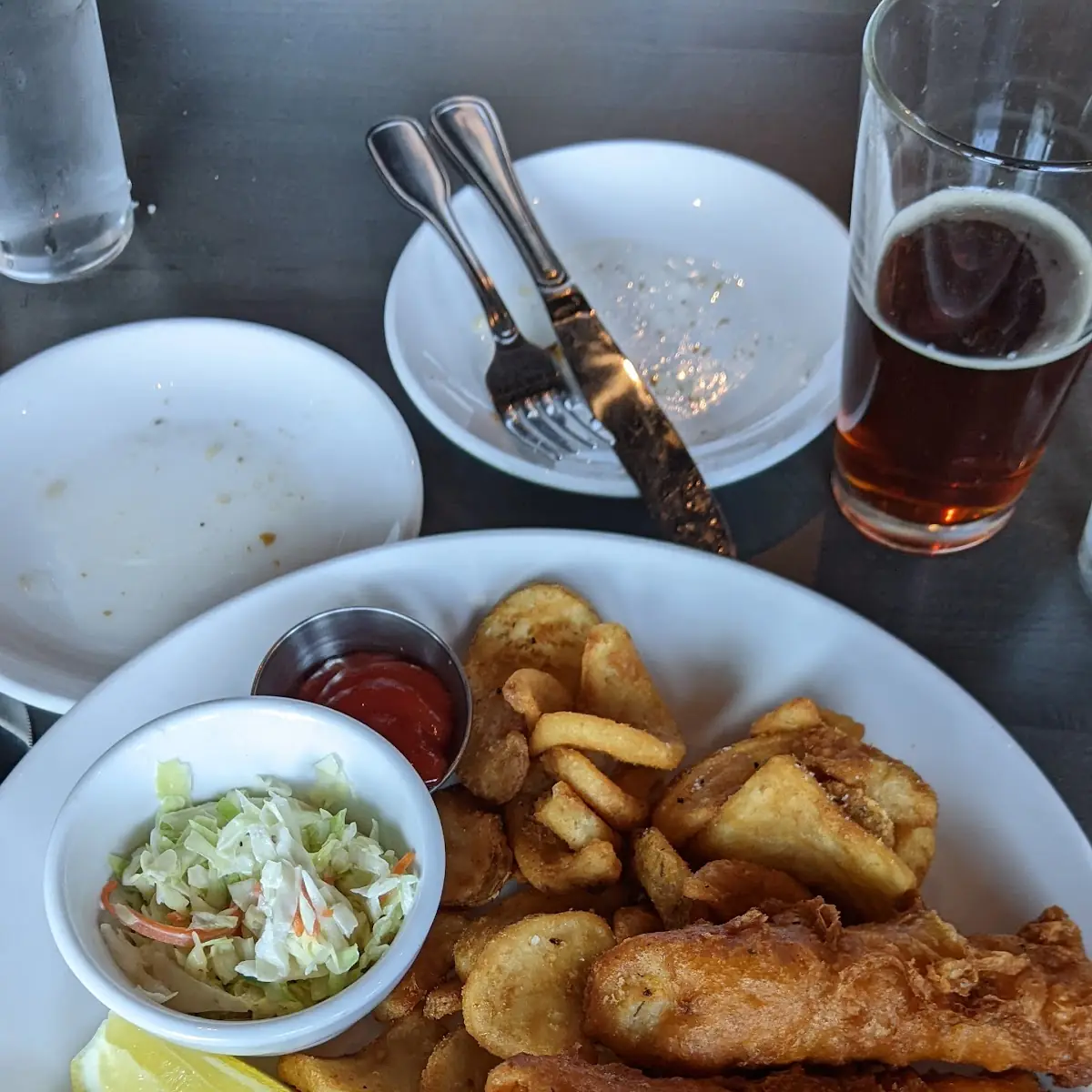 Halibut Fish and Chips (2 Piece) (Lunch)