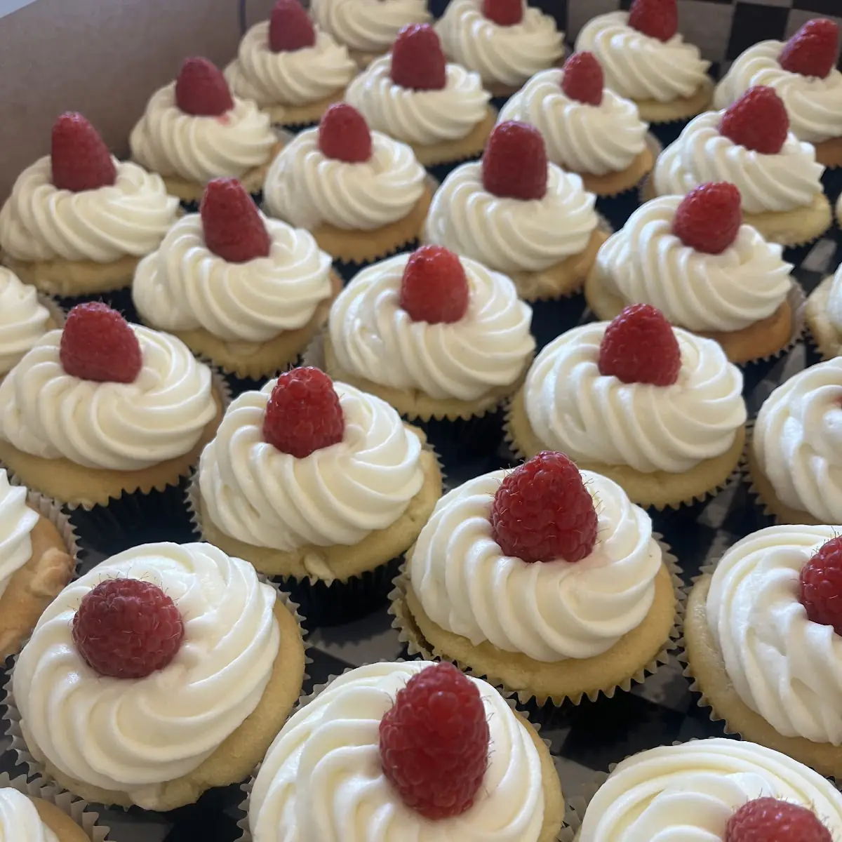 White Chocolate Raspberry Cupcake