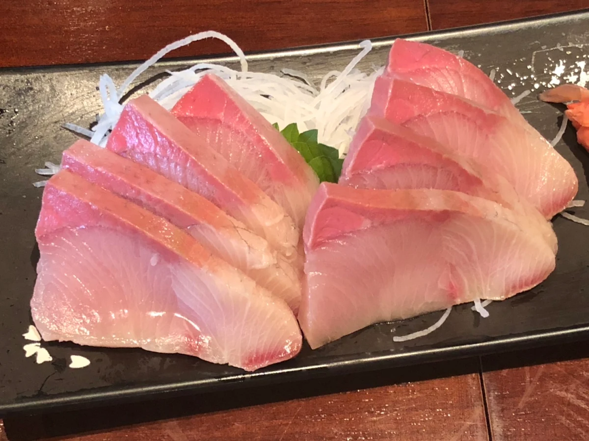 Hamachi Sashimi, Sushi Garden Highgate