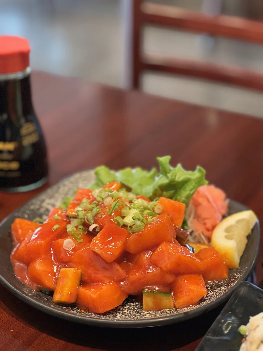Spicy Salmon Sashimi Don, Sushi Garden Highgate