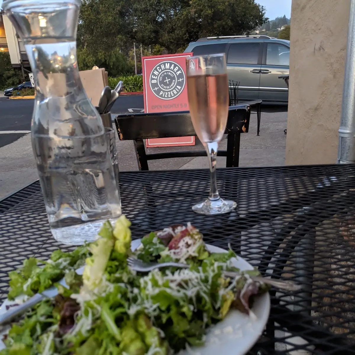 Rose Spumante and the Green Salad