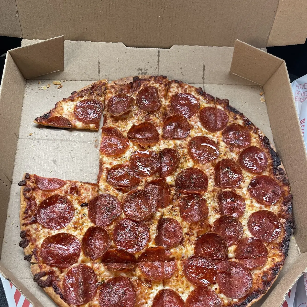 Pepperoni Pizza Thin Crust