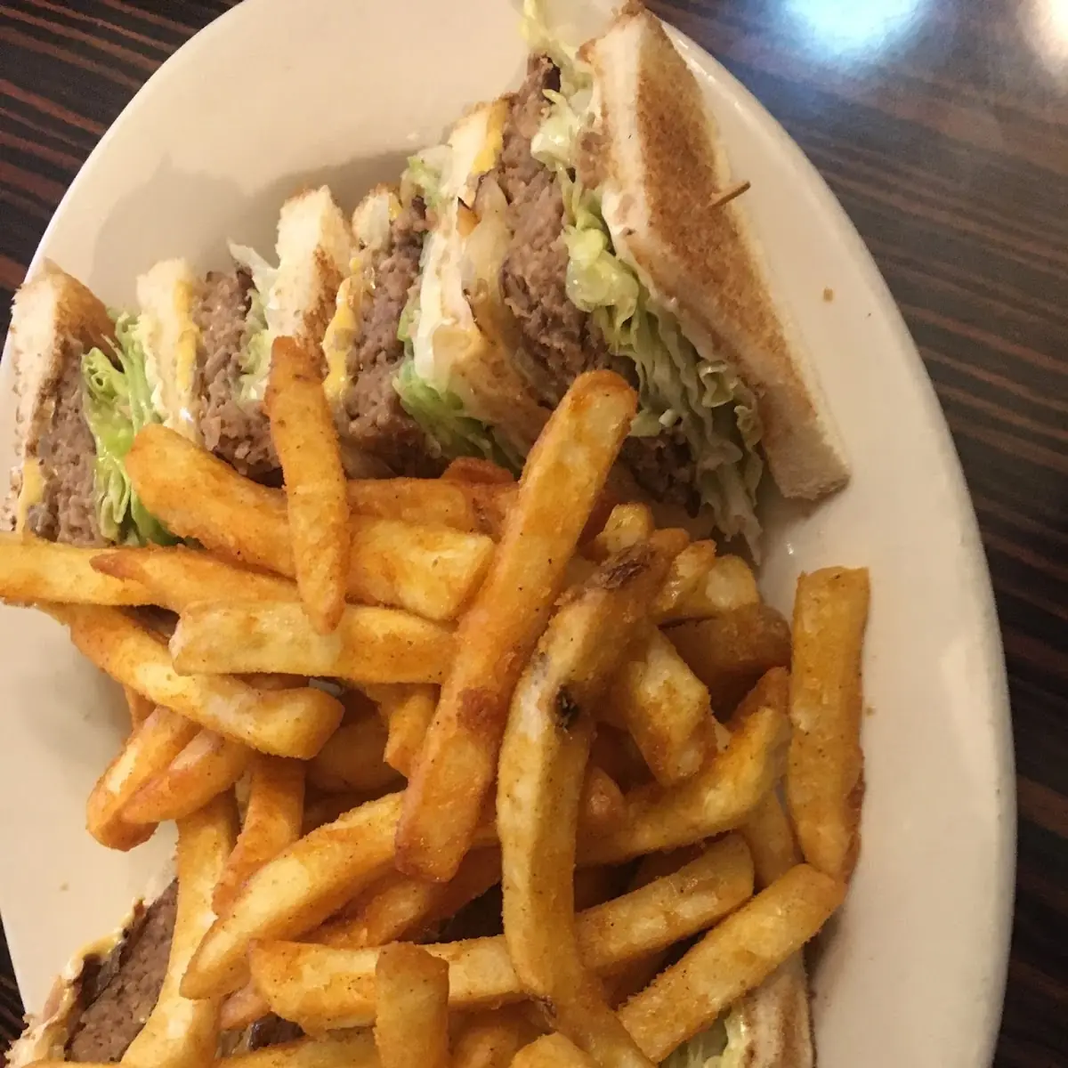 Double Cheeseburger Club Sandwich
