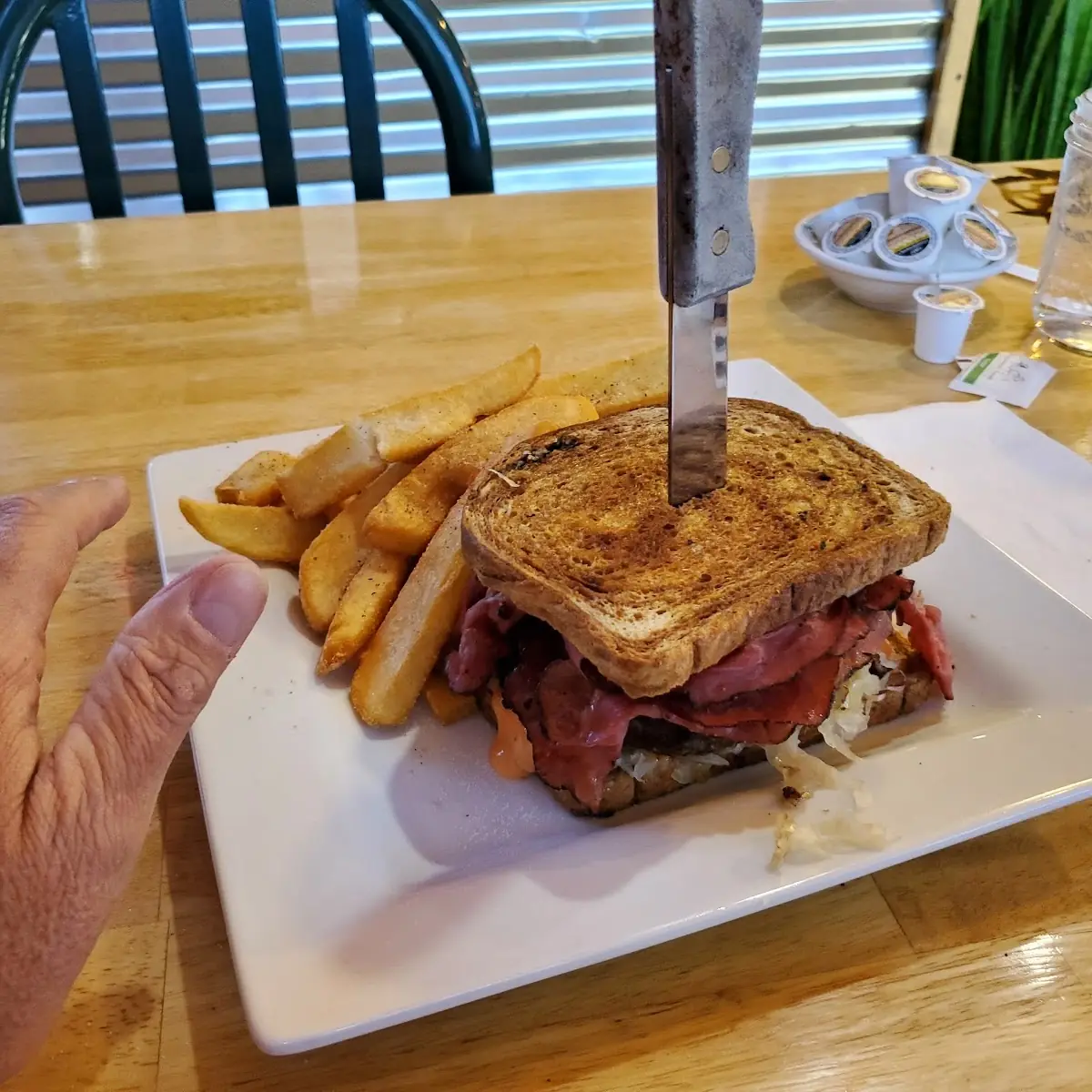 Tapped with Thin Sliced Pastrami