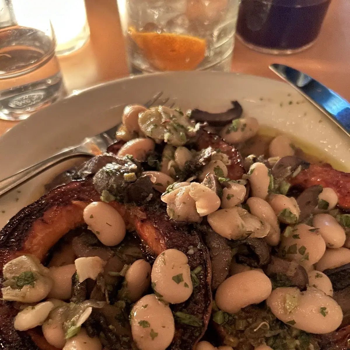 Roasted Acorn Squash with Salsa Verde
