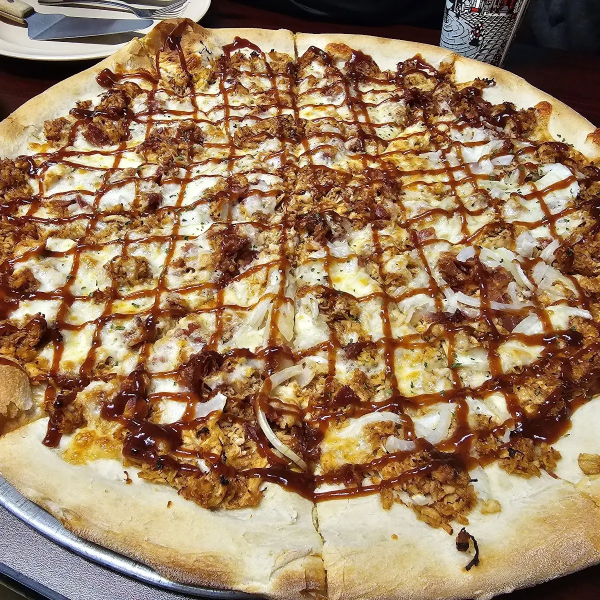 BBQ Chicken Pizza with Bacon