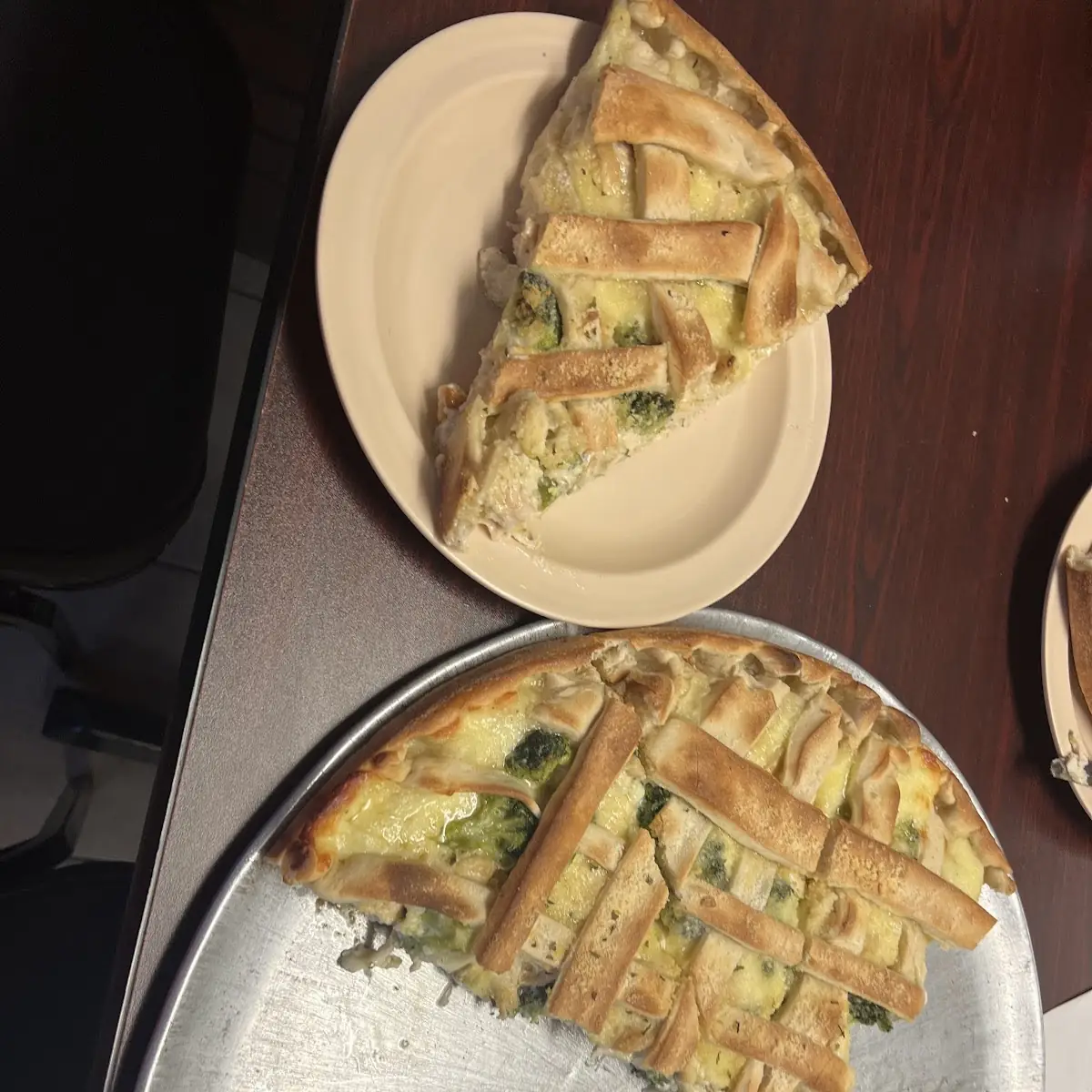 Chicken Alfredo Stuffed Pizza