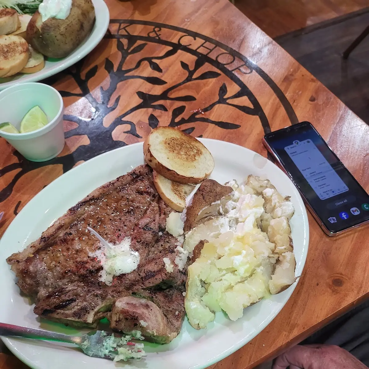 T Bone Steak Dinner
