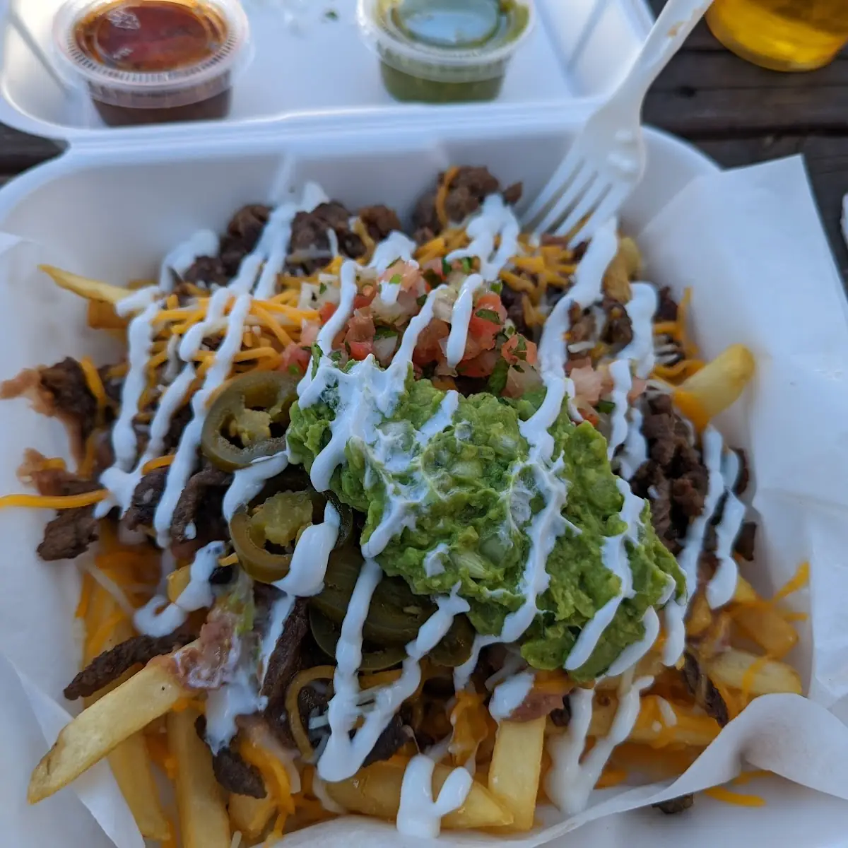 Carne Asada Fries with Beans