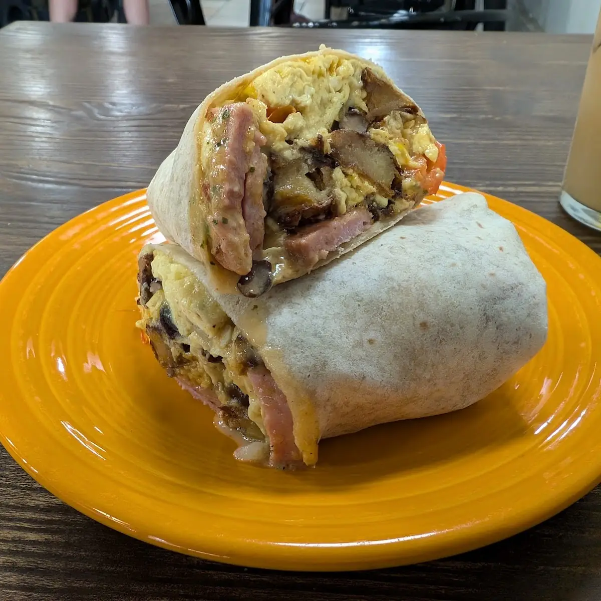 Breakfast Burrito with Ham