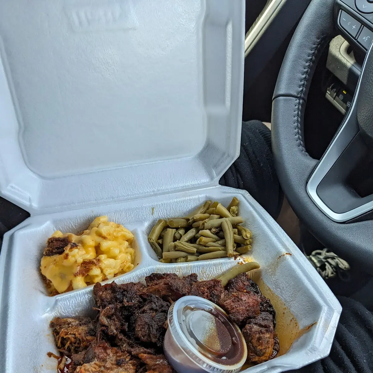 Burnt Ends Green Beans Ordered Potatoes for Mac N Cheese