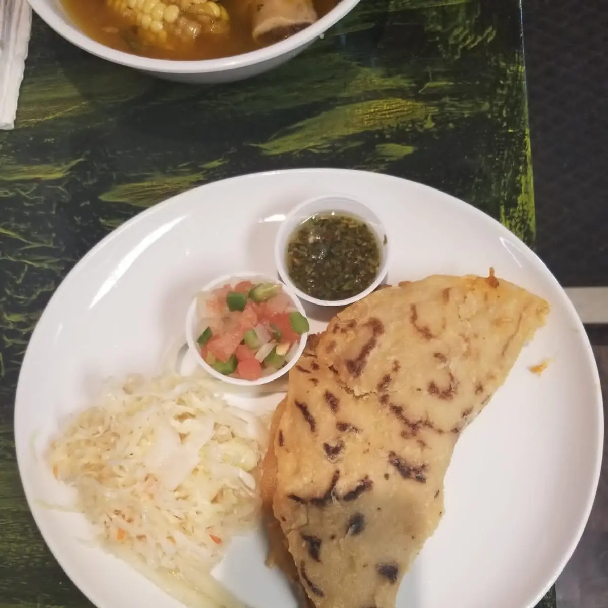Pork Rind Cheese and Beans Mized Pupusas