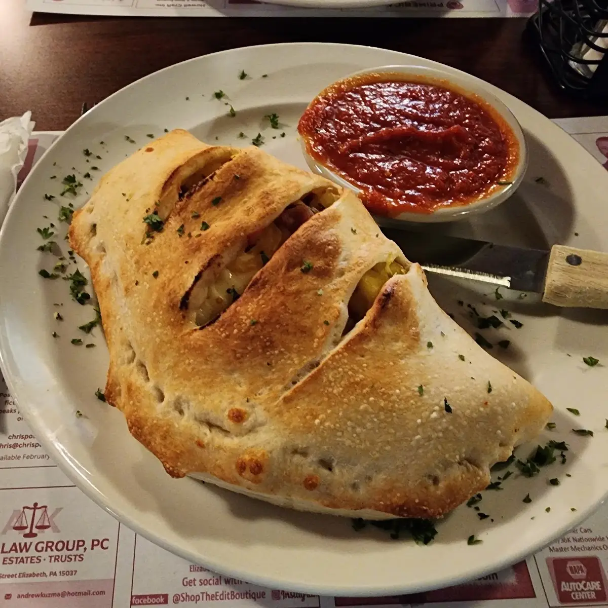 Spicy Italian Calzone