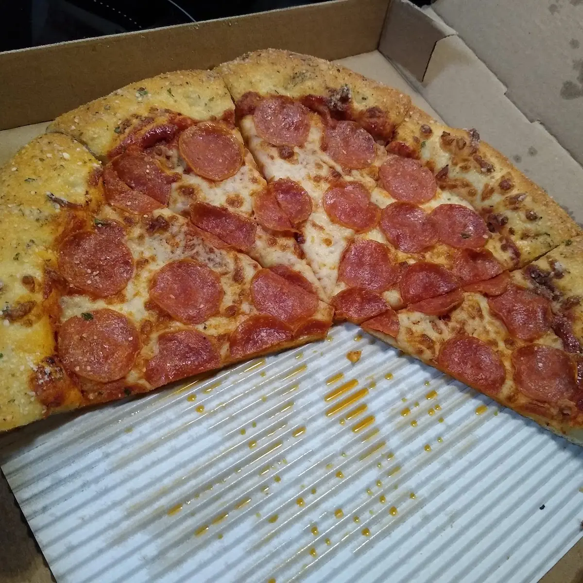 Stuffed Crust Pepperoni Pizza