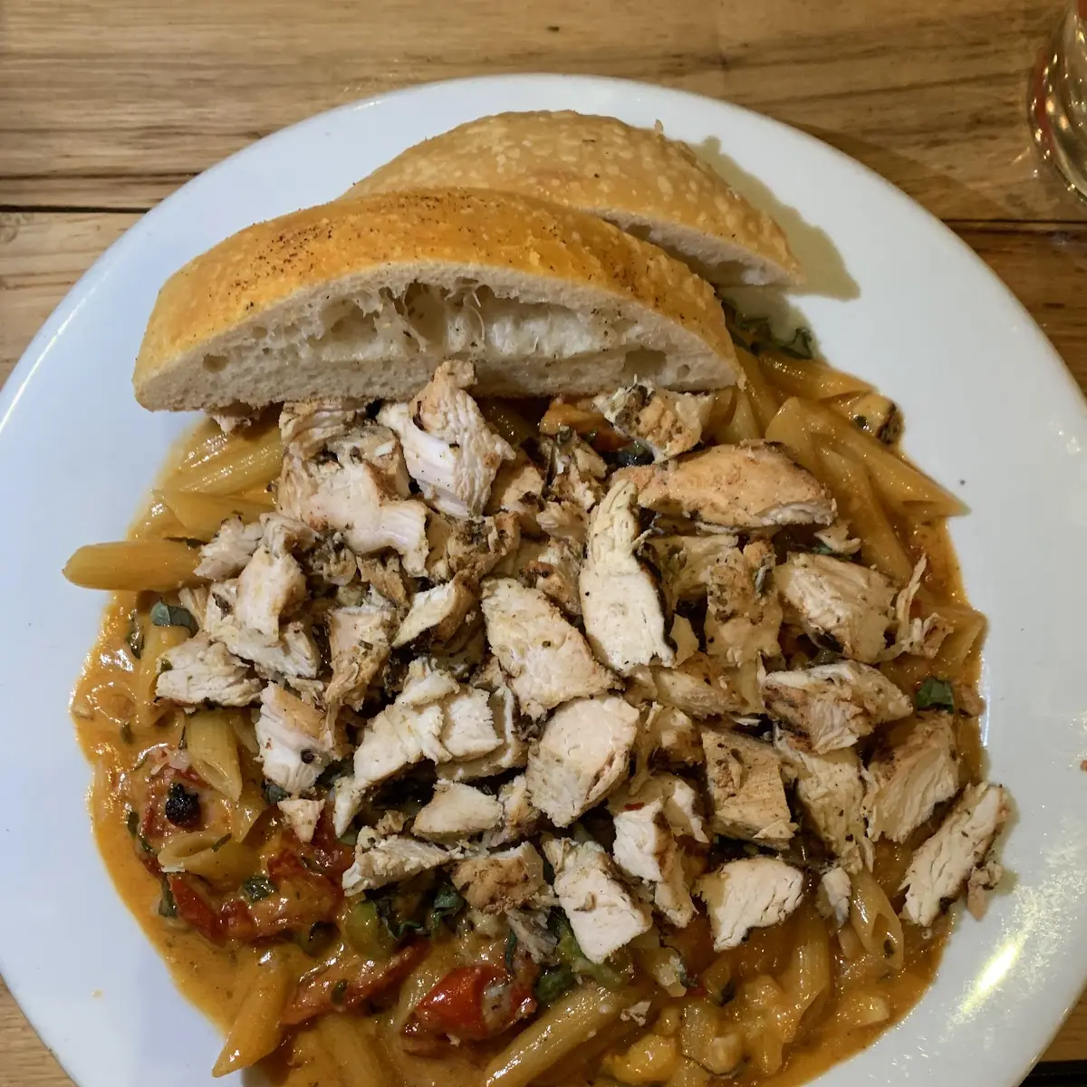 Sun Dried Tomato Pasta with Chicken