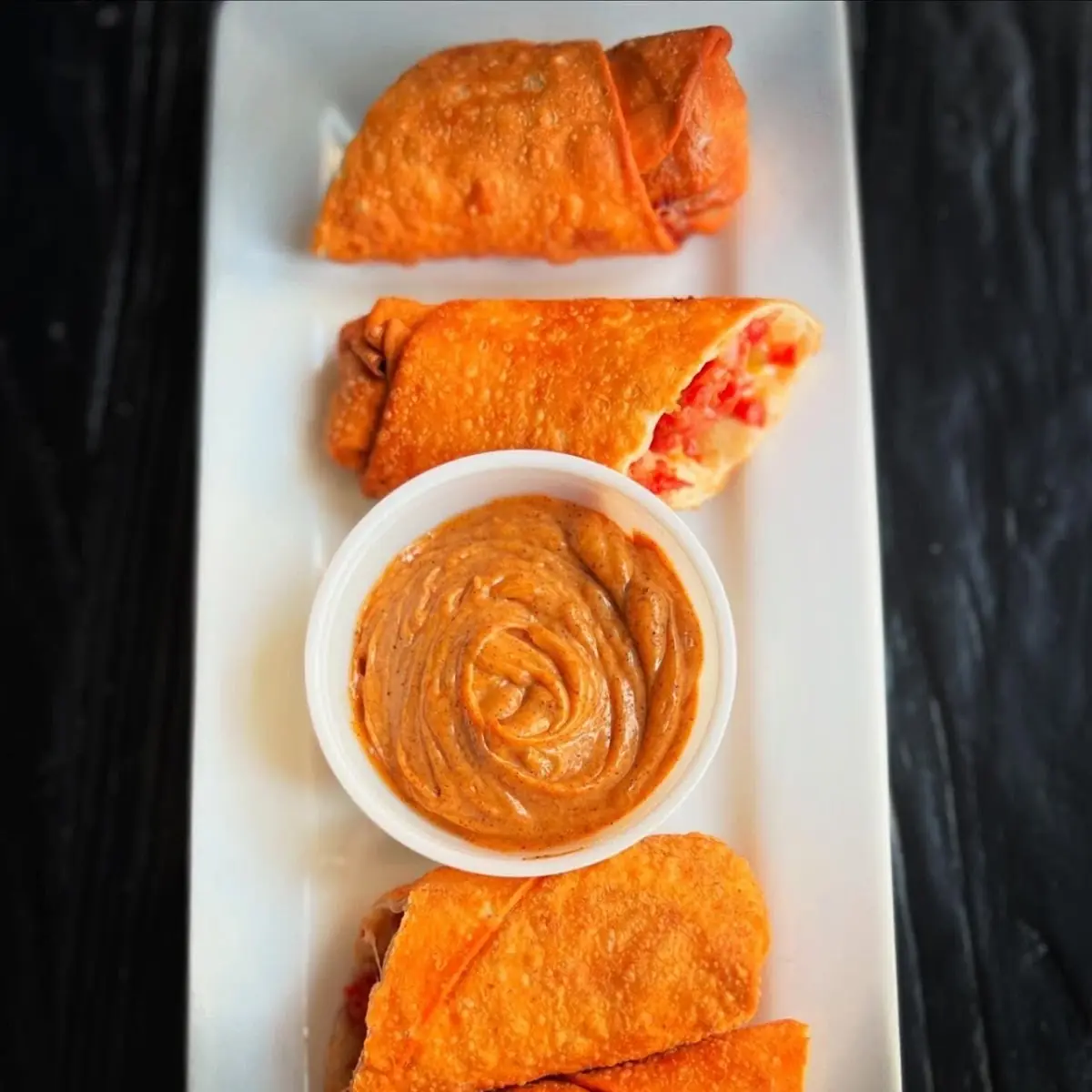 Linguica & Cheese Egg Rolls