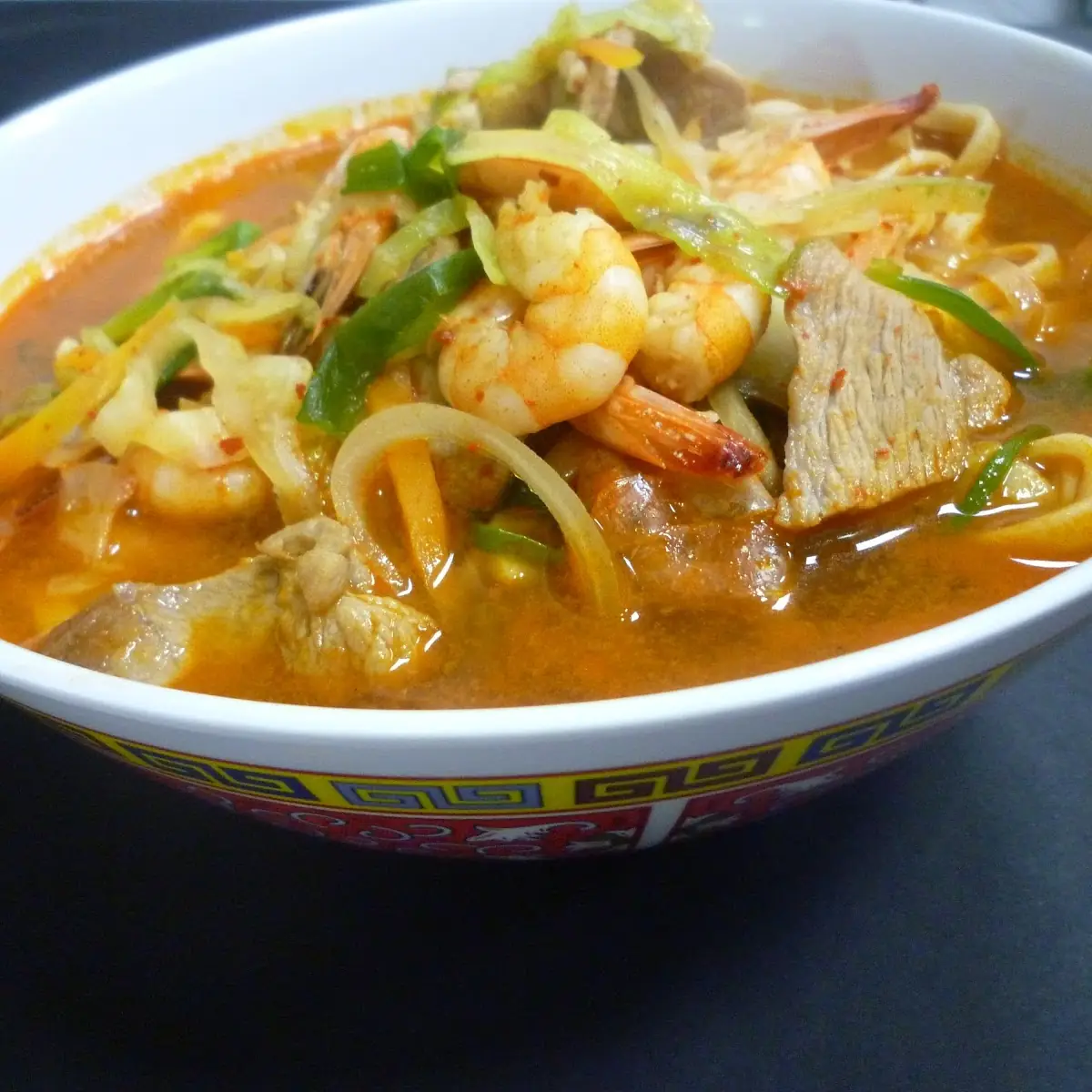 Spicy Shrimp Noodle Soup