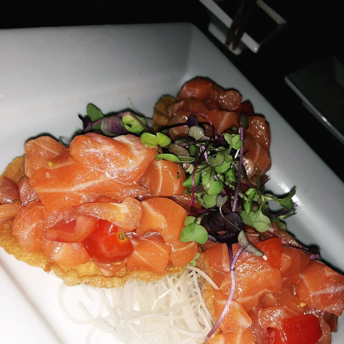 Smoked Salmon Sashimi