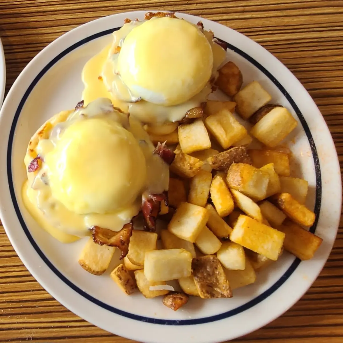 Burbon Bacon Jam Eggs Benedict