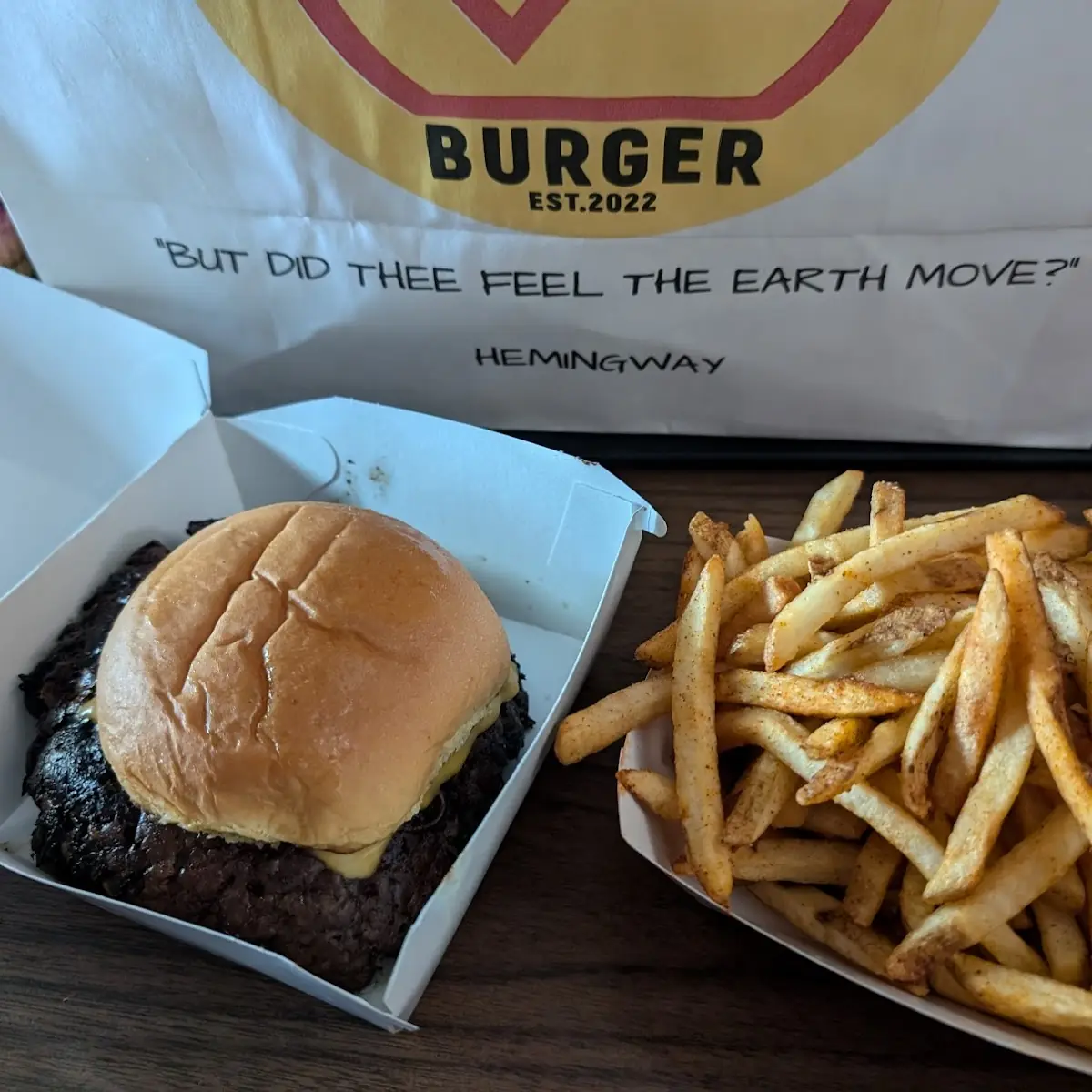 Double Cheeseburger and Fries
