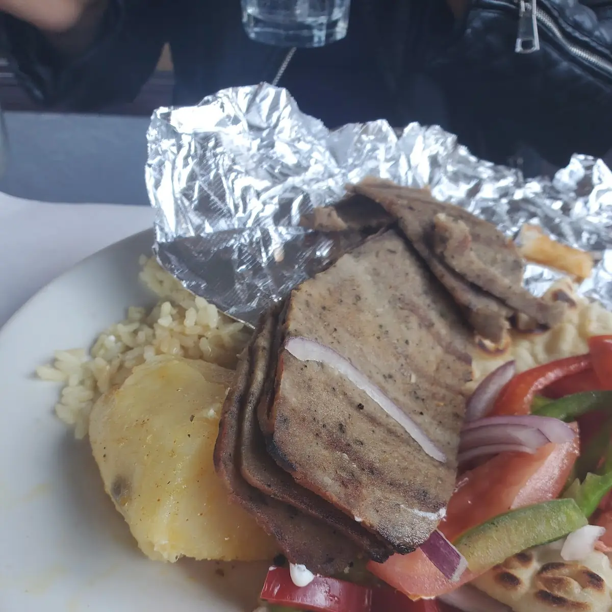 Gyro Sandwich on Pita Bread