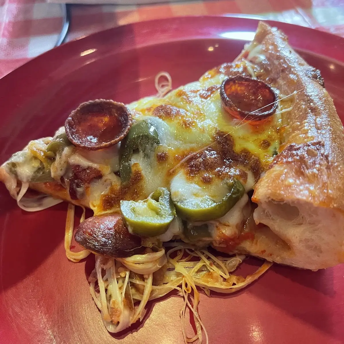 Deep Dish Pepperoni and Jalapeño Pizza