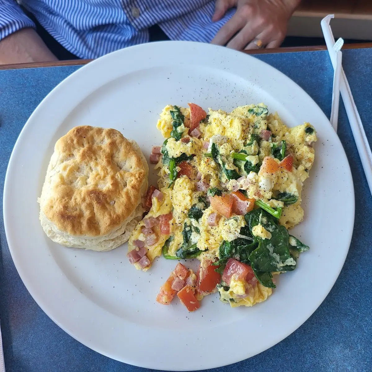 Biscuit and Scrambled Eggs