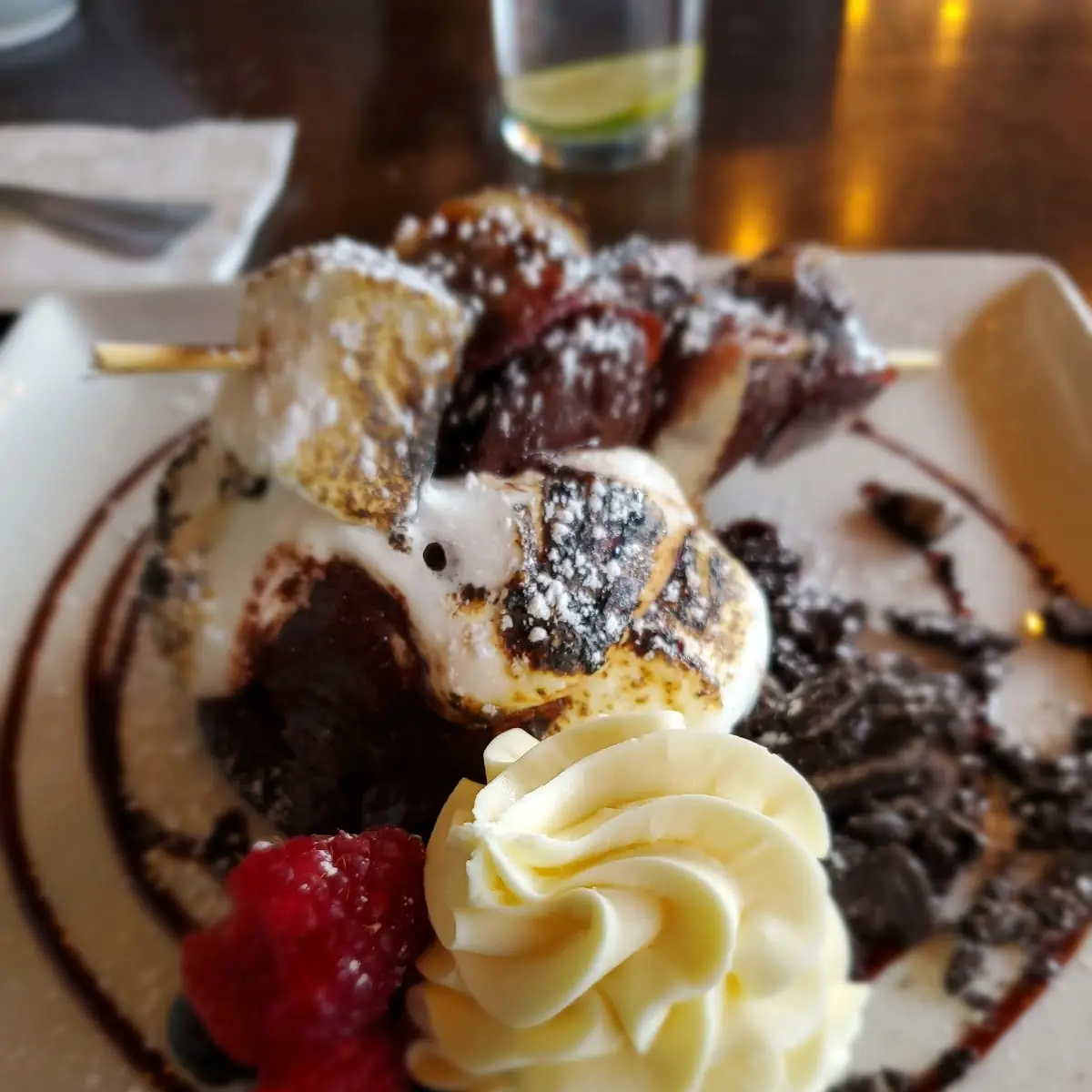 Bacon S'Mores Chocolate Lava Cake