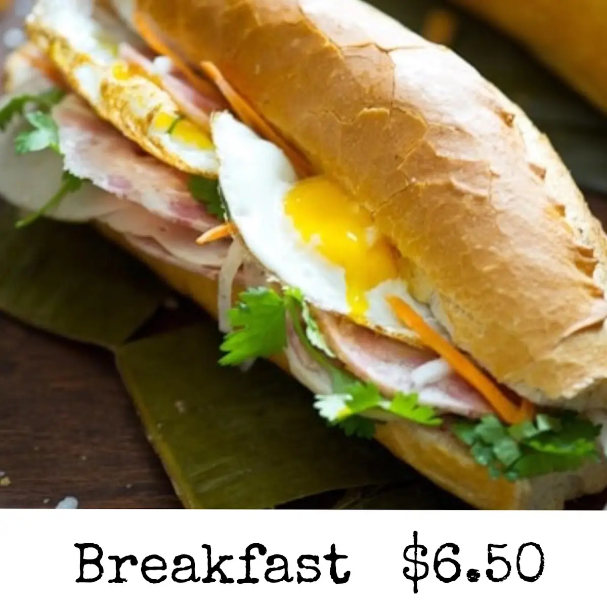 Breakfast Banh MI Sandwich